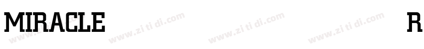 MIRACLER Medium字体转换 MIRACLER Medium字体转换